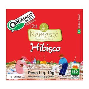 CHÁ HIBISCO ORGÂNICO 10 SACHÊS 10g NAMASTÊ
