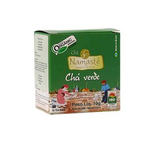 CHÁ VERDE ORGÂNICO 10 SACHÊS 10g NAMASTÊ