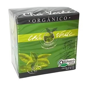 CHÁ VERDE ORGÂNICO NATURAL 10 SACHÊS 16g CAMPO VERDE