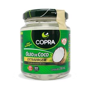OLEO DE COCO EXTRA VIRGEM 200ml COPRA