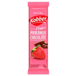 BARRA DE CEREAL CLASSIC MORANGO COM CHOCOLATE 20g KOBBER