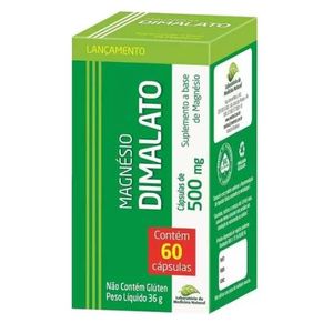 MAGNÉSIO DIMALATO 500mg 60 CÁPSULAS MEDINAL