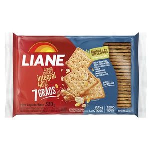 CREAM CRACKER INTEGRAL 7 GRÃOS SEM LACTOSE 330g LIANE