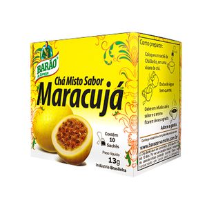 CHÁ MISTO SABOR MARACUJÁ 10SACHÊS 13g BARÃO
