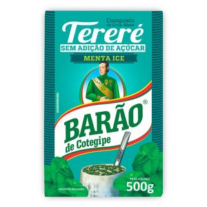 ERVA MATE TERERÉ SEM AÇUCAR MENTA ICE 500g BARÃO