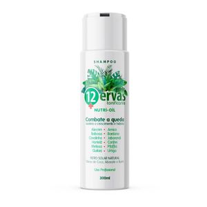 SHAMPOO 12 ERVAS NUTRI OIL 300 ML TRIHAIR