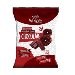 BISCOITO DE PROTEÍNA SABOR CHOCOLATE 45g WHEYVIV