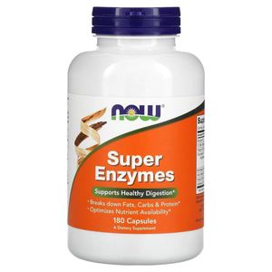 SUPER ENZYMES 180 CÁPSULAS NOW SPORTS