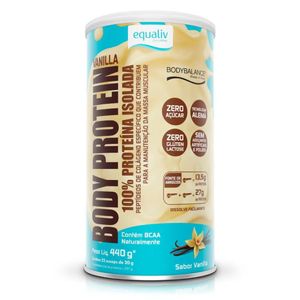 BODY PROTEIN PROTEINA ISOLADA VANILLA 440g EQUALIV