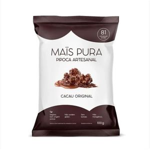 PIPOCA ARTESANAL CACAU ORIGINAL 100g MAIS PURA