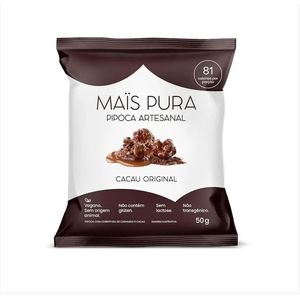 PIPOCA ARTESANAL CACAU ORIGINAL 50g MAIS PURA