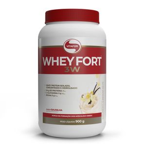WHEY FORT 3W SABOR BAUNILHA 900g VITAFOR