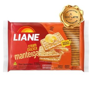 BISCOITO CREAM CRACKER MANTEIGA SEM LACTOSE 330g LIANE