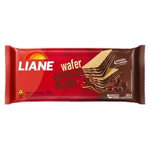 BISCOITO WAFER SABOR CHOCOLATE BELGA SEM LACTOSE 90g LIANE