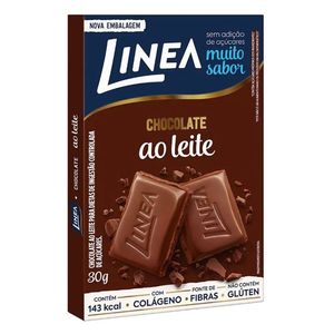 CHOCOLATE AO LEITE ZERO AÇÚCAR 30g LINEA