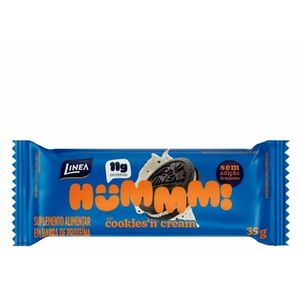 BARRA PROTEINA HUMMM SABOR COOKIES CREAM 35g LINEA