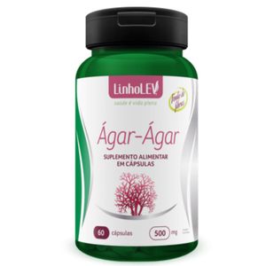 AGAR AGAR 500mg 60 CÁPSULAS LINHO LEV