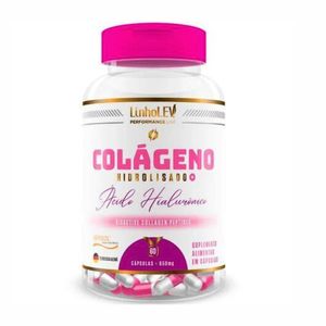COLÁGENO HIDROLISADO COM ÁCIDO HIALURÔNICO 650mg 60 CÁPSULAS LINHO LEV