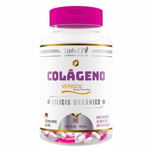 COLÁGENO VERISOL SILÍCIO 650mg 60 CÁPSULAS LINHO LEV