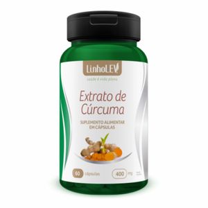 EXTRATO DE CÚRCUMA 400mg 60 CÁPSULAS LINHO LEV