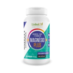 MAGNÉSIO PLUS 400mg 60 CÁPSULAS LINHO LEV