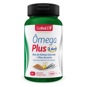ÔMEGA PLUS 3 6 9 1000mg 60 CÁPSULAS LINHO LEV