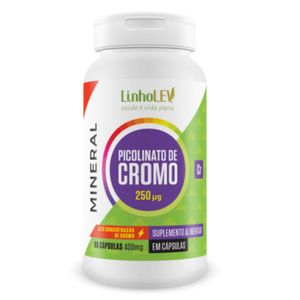 PICOLINATO DE CROMO 400mg 60 CÁPSULAS LINHO LEV