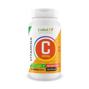VITAMINA C 500mg 60 CÁPSULAS LINHO LEV