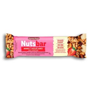 NUTS BAR CASTANHAS COM AMENDOIM E MORANGO 25g BANANA BRASIL
