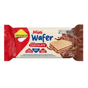WAFER MINI CHOCOLATE ZERO AÇÚCAR 22g LOWÇUCAR