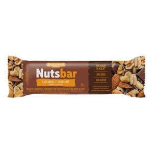 NUTS BAR CASTANHAS E CHOCOLATE 25g BANANA BRASIL