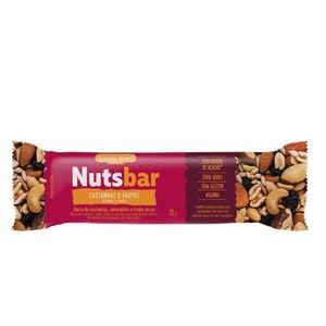 NUTS BAR CASTANHAS COM  AMENDOIM E FRUTAS 25g  BANANA BRASIL