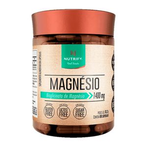 MAGNESIO BISGLICINATO 1400mg 60 CÁPSULAS NUTRIFY
