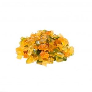 FRUTAS CRISTALIZADAS EM CUBOS 100g A GRANEL
