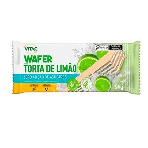 WAFER INTEGRAL SABOR LIMÃO ZERO AÇÚCAR 90g VITAO