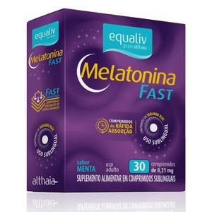 MELATONINA FAST SABOR MENTA 30 COMPRIMIDOS EQUALIV
