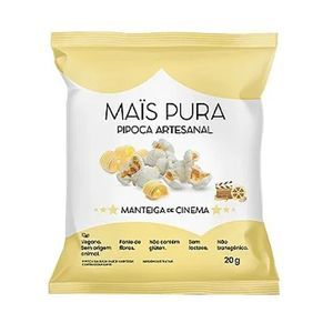 PIPOCA ARTESANAL MANTEIGA DE CINEMA 20g MAIS PURA
