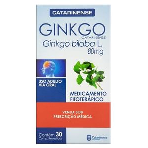 GINKGO BILOBA 30 COMPRIMIDOS  80mg CATARINENSE