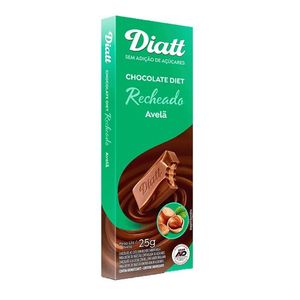 CHOCOLATE AO LEITE COM AVELÃ DIET 25g DIATT