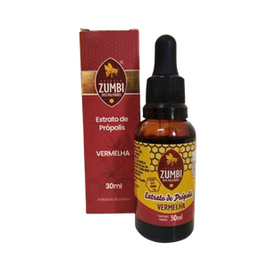 EXTRATO DE PRÓPOLIS VERMELHO 30ml APIÁRIO ZUMBI