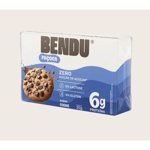 PAÇOCA COM WHEY ZERO SABOR COOKIES 20g BENDU