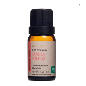 ÓLEO ESSENCIAL CANELA FOLHA 10ml VIA AROMA