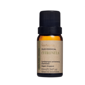 ÓLEO ESSENCIAL CITRONELA 10ml  VIA AROMA