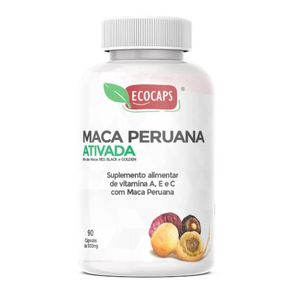 MACA PERUANA ATIVADA 500mg 90 CÁPSULAS ECOCAPS