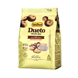 BISCOITO FINOS DUETO CAFÉ COM CREME SEM GLÚTEN 200g VALEDOURO