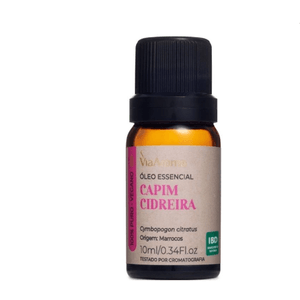 ÓLEO ESSENCIAL CAPIM CIDREIRA 10ml VIA AROMA