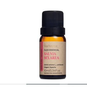 ÓLEO ESSENCIAL SÁLVIA 10ml VIA AROMA