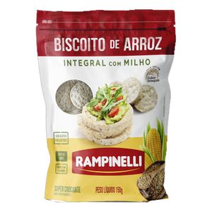 BISCOITO DE ARROZ COM MILHO 150g RAMPINELLI