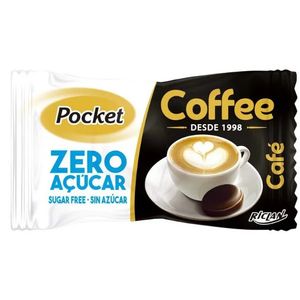 BALA POCKET COFFEE ZERO AÇÚCAR RICLAN