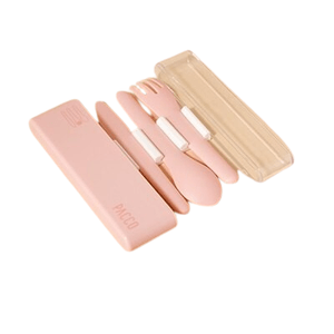 CONJUNTO DE TALHER EASY SET ROSA PACCO